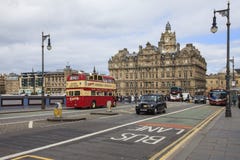 Het noordenbrug in Edinburgh stock foto Het noordenbrug in Edinburgh stock foto