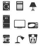 Het toestellenpictogrammen van het huis stock illustratie Het toestellenpictogrammen van het huis stock illustratie