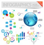 Het ontwerpelementen van Infographic Stock Afbeelding Het ontwerpelementen van Infographic Stock Afbeelding