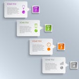 Het ontwerpmalplaatje van informatie grafisch stappen vector illustratie Het ontwerpmalplaatje van informatie grafisch stappen vector illustratie