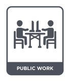 het openbare werkpictogram in in ontwerpstijl het openbare die werkpictogram op witte achtergrond wordt geïsoleerd het openbare e stock illustratie het openbare werkpictogram in in ontwerpstijl het openbare die werkpictogram op witte achtergrond wordt geïsoleerd het openbare e stock illustratie