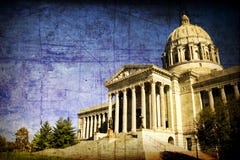 Het oude Kapitaal van de Staat van Missouri stock foto Het oude Kapitaal van de Staat van Missouri stock foto