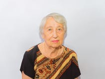 Het oude portret van het vrouwengezicht, het verouderen procesconcept stock afbeelding Het oude portret van het vrouwengezicht, het verouderen procesconcept stock afbeelding