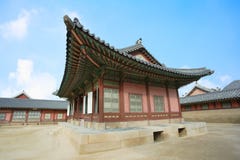 Het paleisKorea van Kyongbok mooi geschiedenislandschap Royalty-vrije Stock Foto Het paleisKorea van Kyongbok mooi geschiedenislandschap Royalty-vrije Stock Foto