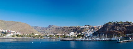 Het panorama van San Sebastian de La Gomera royalty-vrije stock afbeeldingen Het panorama van San Sebastian de La Gomera royalty-vrije stock afbeeldingen