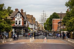 Het parkingang van Greenwich stock afbeeldingen Het parkingang van Greenwich stock afbeeldingen