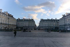 Het Parlement vierkante Rennes Frankrijk royalty-vrije stock fotografie Het Parlement vierkante Rennes Frankrijk royalty-vrije stock fotografie