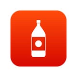 Het pictogram digitaal rood van de waterfles Stock Foto Het pictogram digitaal rood van de waterfles Stock Foto