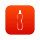 Het pictogram digitaal rood van de waterfles Stock Fotografie Het pictogram digitaal rood van de waterfles Stock Fotografie
