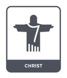 het pictogram van Christus in in ontwerpstijl het pictogram van Christus op witte achtergrond wordt geïsoleerd die vector het pic royalty-vrije illustratie het pictogram van Christus in in ontwerpstijl het pictogram van Christus op witte achtergrond wordt geïsoleerd die vector het pic royalty-vrije illustratie