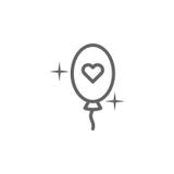 Het pictogram van het de ballonoverzicht van de moedersdag Element van de illustratiepictogram van de moedersdag De tekens en de vector illustratie Het pictogram van het de ballonoverzicht van de moedersdag Element van de illustratiepictogram van de moedersdag De tekens en de vector illustratie