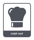 het pictogram van de chef-kokhoed in in ontwerpstijl Het pictogram van de chef-kokhoed op witte achtergrond wordt geïsoleerd die royalty-vrije illustratie het pictogram van de chef-kokhoed in in ontwerpstijl Het pictogram van de chef-kokhoed op witte achtergrond wordt geïsoleerd die royalty-vrije illustratie