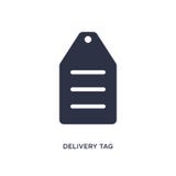 het pictogram van de leveringsmarkering op witte achtergrond Eenvoudige elementenillustratie van levering en logistiekconcept stock illustratie het pictogram van de leveringsmarkering op witte achtergrond Eenvoudige elementenillustratie van levering en logistiekconcept stock illustratie