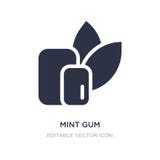 het pictogram van de muntgom op witte achtergrond Eenvoudige elementenillustratie van Tandartsconcept stock illustratie het pictogram van de muntgom op witte achtergrond Eenvoudige elementenillustratie van Tandartsconcept stock illustratie