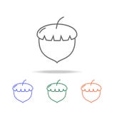 Het pictogram van de overzichtseikel Elementen van vruchten en groenten in multi gekleurde pictogrammen Grafisch het ontwerppicto stock illustratie Het pictogram van de overzichtseikel Elementen van vruchten en groenten in multi gekleurde pictogrammen Grafisch het ontwerppicto stock illustratie
