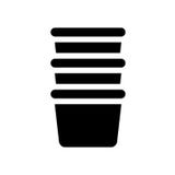 het pictogram van de vlakop stock illustratie het pictogram van de vlakop stock illustratie