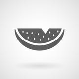 Het pictogram van de watermeloenlijn op witte achtergrond, vector Stock Afbeelding Het pictogram van de watermeloenlijn op witte achtergrond, vector Stock Afbeelding