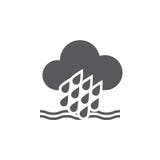 Het pictogram van het vloedweer dat op witte achtergrond wordt geïsoleerd Vector illustratie vector illustratie Het pictogram van het vloedweer dat op witte achtergrond wordt geïsoleerd Vector illustratie vector illustratie