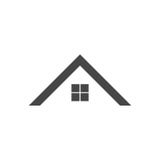 Het pictogram van het huisdak Stock Fotografie Het pictogram van het huisdak Stock Fotografie