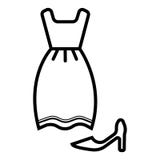 Het pictogram van kleren royalty-vrije illustratie Het pictogram van kleren royalty-vrije illustratie