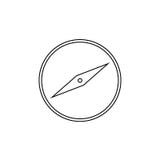 Het pictogram van het overzichtskompas Overzichtsnavigatie Eenvoudig embleem royalty-vrije illustratie Het pictogram van het overzichtskompas Overzichtsnavigatie Eenvoudig embleem royalty-vrije illustratie