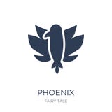Het pictogram van Phoenix Het in vlakke vectorpictogram van Phoenix op witte backgroun vector illustratie Het pictogram van Phoenix Het in vlakke vectorpictogram van Phoenix op witte backgroun vector illustratie