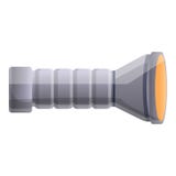 Het pictogram van het politieflitslicht, beeldverhaalstijl stock illustratie Het pictogram van het politieflitslicht, beeldverhaalstijl stock illustratie