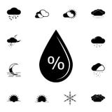 het pictogram van het vochtigheidspercentage Gedetailleerde reeks Weerpictogrammen Premie grafisch ontwerp Één van de inzamelings stock illustratie het pictogram van het vochtigheidspercentage Gedetailleerde reeks Weerpictogrammen Premie grafisch ontwerp Één van de inzamelings stock illustratie
