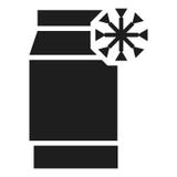 Het pictogram van het vorstpak, eenvoudige stijl royalty-vrije illustratie Het pictogram van het vorstpak, eenvoudige stijl royalty-vrije illustratie