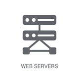 Het pictogram van Webservers royalty-vrije illustratie Het pictogram van Webservers royalty-vrije illustratie