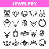 Het Pictogram Vastgestelde Vector van de juwelenlijn Diamond Luxury Jewelery Symbol Gem Elegance Sign Verdun de Illustratie van h vector illustratie Het Pictogram Vastgestelde Vector van de juwelenlijn Diamond Luxury Jewelery Symbol Gem Elegance Sign Verdun de Illustratie van h vector illustratie
