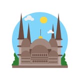Het pictogram vectordieteken en symbool van Hagiasophia op witte backg wordt geïsoleerd royalty-vrije illustratie Het pictogram vectordieteken en symbool van Hagiasophia op witte backg wordt geïsoleerd royalty-vrije illustratie