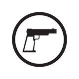 Het pictogram vectordieteken en symbool van het kanonteken op witte achtergrond, het embleemconcept wordt geïsoleerd van het Kano stock illustratie Het pictogram vectordieteken en symbool van het kanonteken op witte achtergrond, het embleemconcept wordt geïsoleerd van het Kano stock illustratie