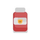 Het pictogramvector van het babypoeder op witte achtergrond, het teken van het Babypoeder, familiesymbolen wordt geïsoleerd dat royalty-vrije illustratie Het pictogramvector van het babypoeder op witte achtergrond, het teken van het Babypoeder, familiesymbolen wordt geïsoleerd dat royalty-vrije illustratie