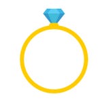 Het pictogramvector van de diamanten bruiloftverlovingsring, de illustratie van kristaljuwelen royalty-vrije illustratie Het pictogramvector van de diamanten bruiloftverlovingsring, de illustratie van kristaljuwelen royalty-vrije illustratie