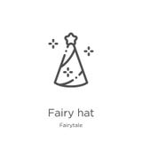 het pictogramvector van de feehoed van fairytaleinzameling Dunne van het de hoedenoverzicht van de lijnfee het pictogram vectoril vector illustratie het pictogramvector van de feehoed van fairytaleinzameling Dunne van het de hoedenoverzicht van de lijnfee het pictogram vectoril vector illustratie