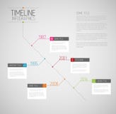 Het rapportmalplaatje van de Infographic diagonaal chronologie royalty-vrije illustratie Het rapportmalplaatje van de Infographic diagonaal chronologie royalty-vrije illustratie