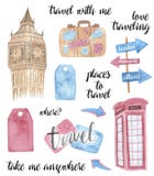 Het reizen naar Londen vector illustratie Het reizen naar Londen vector illustratie