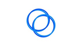Het rondschrijven van het ladingsscherm, blauw op witte achtergrond - 30fps-lijn - videotextuur, naadloos geanimeerd element royalty-vrije illustratie Het rondschrijven van het ladingsscherm, blauw op witte achtergrond - 30fps-lijn - videotextuur, naadloos geanimeerd element royalty-vrije illustratie
