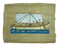 Het schilderen van de papyrus Royalty-vrije Stock Afbeelding Het schilderen van de papyrus Royalty-vrije Stock Afbeelding