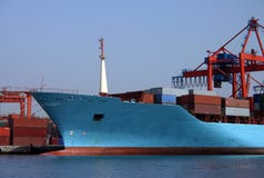 Het schip van de container Het schip van de container