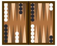 Het Spel van de Raad van het backgammon vector illustratie Het Spel van de Raad van het backgammon vector illustratie