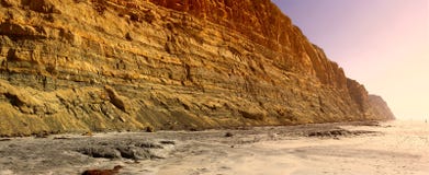 Het strand van de zonsondergang - Californië Stock Fotografie Het strand van de zonsondergang - Californië Stock Fotografie