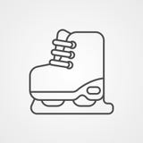 Het tekensymbool van het schaats vectorpictogram stock illustratie Het tekensymbool van het schaats vectorpictogram stock illustratie