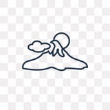 Het vectordiepictogram van de Fujiberg op transparante achtergrond, Li wordt geïsoleerd vector illustratie Het vectordiepictogram van de Fujiberg op transparante achtergrond, Li wordt geïsoleerd vector illustratie