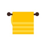 Het het vectordieteken en symbool van het handdoekpictogram op witte achtergrond, het concept van het Handdoekembleem wordt geïso vector illustratie Het het vectordieteken en symbool van het handdoekpictogram op witte achtergrond, het concept van het Handdoekembleem wordt geïso vector illustratie