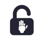 Het het vectordieteken en symbool van het hangslotpictogram op witte achtergrond, het concept van het Hangslotembleem wordt geïso vector illustratie Het het vectordieteken en symbool van het hangslotpictogram op witte achtergrond, het concept van het Hangslotembleem wordt geïso vector illustratie