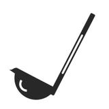 Het het vectordieteken en symbool van het lepelpictogram op witte achtergrond, het concept van het Lepelembleem wordt geïsoleerd royalty-vrije illustratie Het het vectordieteken en symbool van het lepelpictogram op witte achtergrond, het concept van het Lepelembleem wordt geïsoleerd royalty-vrije illustratie