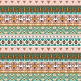 Het veelkleurige stammen vector naadloze patroon van Navajo Etnische hipsterachtergrond vector illustratie Het veelkleurige stammen vector naadloze patroon van Navajo Etnische hipsterachtergrond vector illustratie