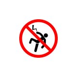 Het verboden bliksempictogram op witte achtergrond kan voor Web, embleem, mobiele toepassing, UI UX worden gebruikt stock illustratie Het verboden bliksempictogram op witte achtergrond kan voor Web, embleem, mobiele toepassing, UI UX worden gebruikt stock illustratie